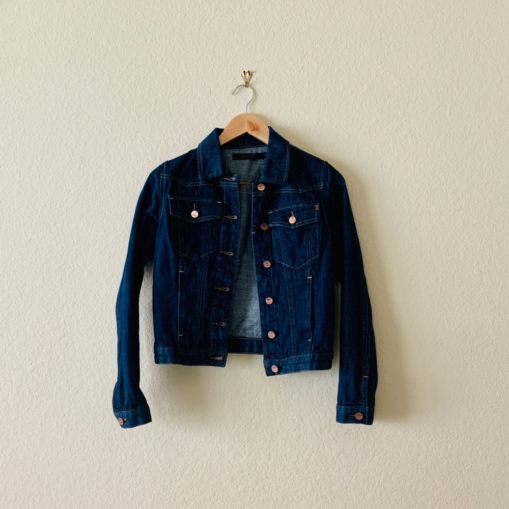 Genetic dark wash denim jean jacket